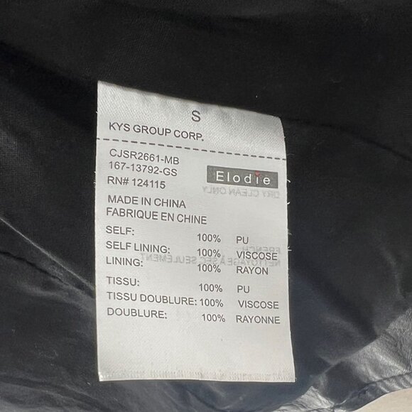 Elodie Faux Leather Moto Jacket | Small - Picture 9 of 10